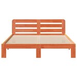 vidaXL Cadre de lit sans matelas cire marron 140x190cm bois pin massif