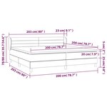 vidaXL Sommier à lattes de lit et matelas Bleu foncé 200x200cm Velours