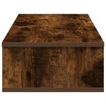 vidaXL Étagère murale avec tiroirs chêne fumé bois d'ingénierie