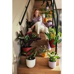 Pot de fleur Jazz Rond - Rouge Ø 26 x hauteur 24 cm - Intérieur 100 recyclé