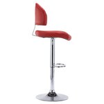 vidaXL Tabouret de bar Rouge bordeaux Similicuir