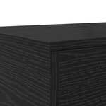 vidaXL Tiroirs de lit Noir Chêne 150x36 5x16 5 cm Bois reconstitué