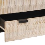 vidaXL Haut Armoire avec tiroir Finition Lavage Blanc 60 x 33 x 100 cm