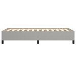 vidaXL Cadre de lit Gris clair 90x200 cm Tissu