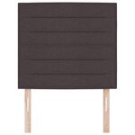 vidaXL Têtière vieXL Design Lignes Marron Foncé 90 cm Tissu