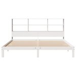 vidaXL Lit bibliothèque sans matelas blanc 180x200 cm bois pin massif