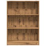vidaXL Bibliothèque chêne artisanal 80x24x109 cm bois d'ingénierie