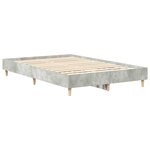 vidaXL Cadre de lit Gris béton 120 x 190 cm Bois d'ingénierie