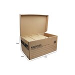 Pack and Move - Lot de 4 boites archives Taille M - 54 x 36 x 28 cm - Caisse de stockage incluse