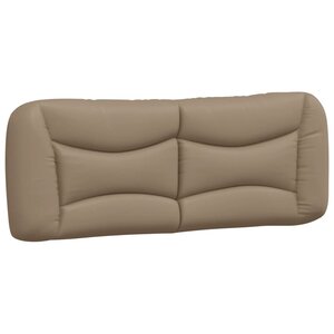 vidaXL Coussin de tête de lit Hvar cappuccino 120 cm similicuir