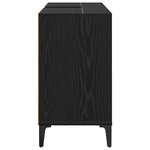 vidaXL Armoire d'évier avec étagère Chêne noir 80 x 33 x 60 cm
