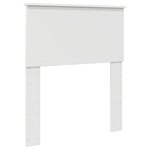 vidaXL Tête de lit avec tête de lit Blanc 75 cm Bois d'ingénierie