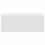 vidaXL Table de chevet flottante Blanc 40x30x15 cm Bois d'ingénierie