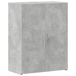 vidaXL Armoire de classement gris béton bois d'ingénierie