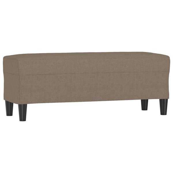 vidaXL Banc Taupe 100x35x41 cm Tissu