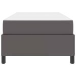 vidaXL Cadre de lit avec matelas Gris 80 x 200 cm tissu