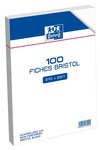 Paquet de 100 Fiches bristol 210g A4 21 x 29 7 cm quadrillé 5 x 5 Blanc OXFORD