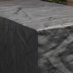 vidaXL Housse pour mobilier d'extérieur Noir 143 x 225 x 90 cm 600D