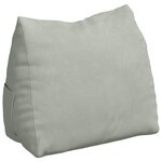 vidaXL Coussin de Dos Gris clair 60 x 20 x 50 cm