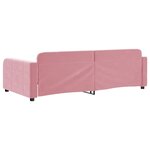 vidaXL Lit de repos sans matelas rose 90x200 cm velours
