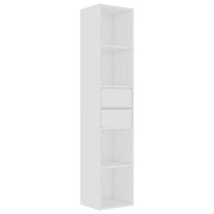 vidaXL Bibliothèque Blanc 36x30x171 cm Bois d'ingénierie