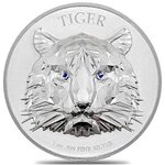 Pièce de monnaie en Argent 5000 Francs g 31.1 (1 oz) Millésime 2022 MULTIFACETED TIGER