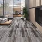 vidaXL Planches de plancher PVC Non auto-adhésif 5 26 m²2 mm Bois rayé