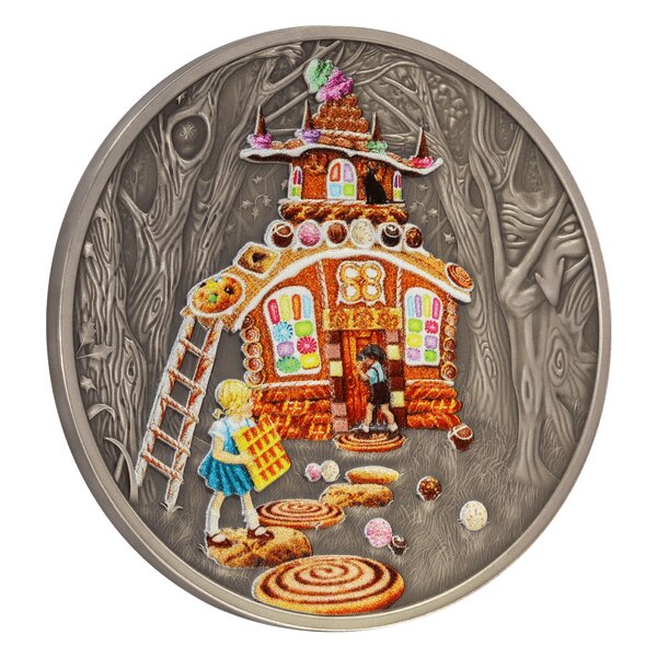 HANSEL AND GRETEL Fairy Tales 1 Oz Silver Coin 1 Dollars Niue 2023