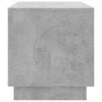 vidaXL Meuble TV gris béton 102x41x44 cm bois d'ingénierie
