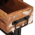 vidaXL Table d'appoint avec tiroir 30 x 30 x 40 cm Bois Recyclé Solide