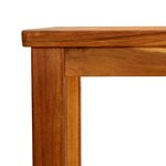 vidaXL Table console de jardin 80x35x75 cm Bois d'acacia solide