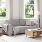 vidaXL Canapé 3 places Gris nuage 180 cm Tissu