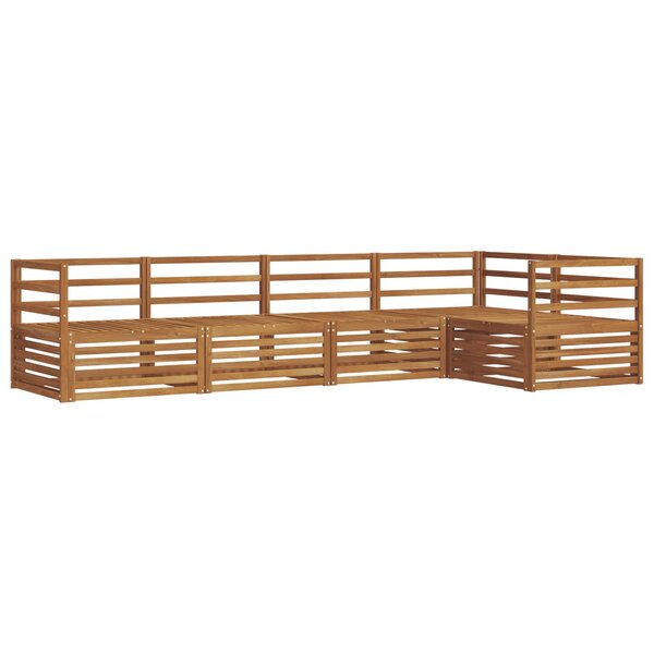 vidaXL Ensemble de canapés d'extérieur 5 pc Naturel