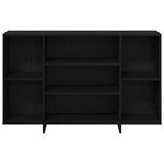 vidaXL Buffet Chêne noir 120 x 30 x 75 cm Bois d'ingénierie