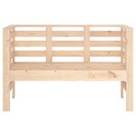 vidaXL Banc de jardin 111 5x53x71 cm bois massif de pin