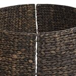 vidaXL Collier de sapin de Noël Noir 105 x 105 x 28 cm Jacinthe d'eau