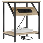 vidaXL Cabinet de chevet Chêne Sonoma 38 x 30 x 48 cm