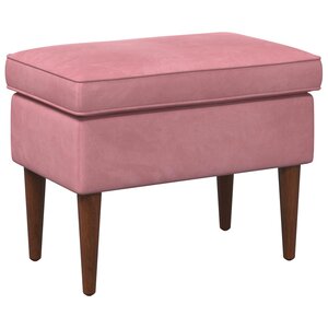 vidaXL Pouf Rose 55 x 35 x 41 cm Velours