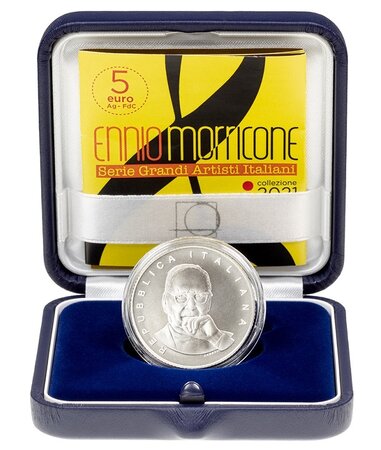 Pièce de monnaie 5 euro Italie 2021 argent BU – Ennio Morricone