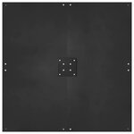 vidaXL Pied de parasol Noir 100 x 100 x 4 cm Acier