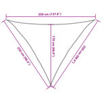 vidaXL Voile d'ombrage 160 g/m² Vert foncé 2 5x2 5x3 5 m PEHD