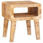 vidaXL Tables d'appoint 40 x 32 x 46 cm bois de manguier massif