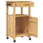 vidaXL Chariot de cuisine MONZA 48x40x88 5 cm bois massif de pin