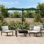 vidaXL Parasol de jardin à double tête vert 316x240 cm