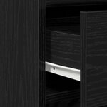 vidaXL Buffet Chêne Noir 40x41x75 cm Bois d'ingénierie
