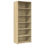 vidaXL Buffet haut chêne sonoma 70x41x185 cm bois d'ingénierie