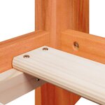 vidaXL Lit superposé sans matelas cire marron 80x200 cm pin massif