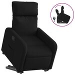 vidaXL Fauteuil inclinable noir tissu