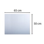 Sous-main souple PVC Crystal - 50x65 cm - Incolore EXACOMPTA