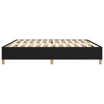 vidaXL Cadre de Lit Noir 200x200 cm Tissu